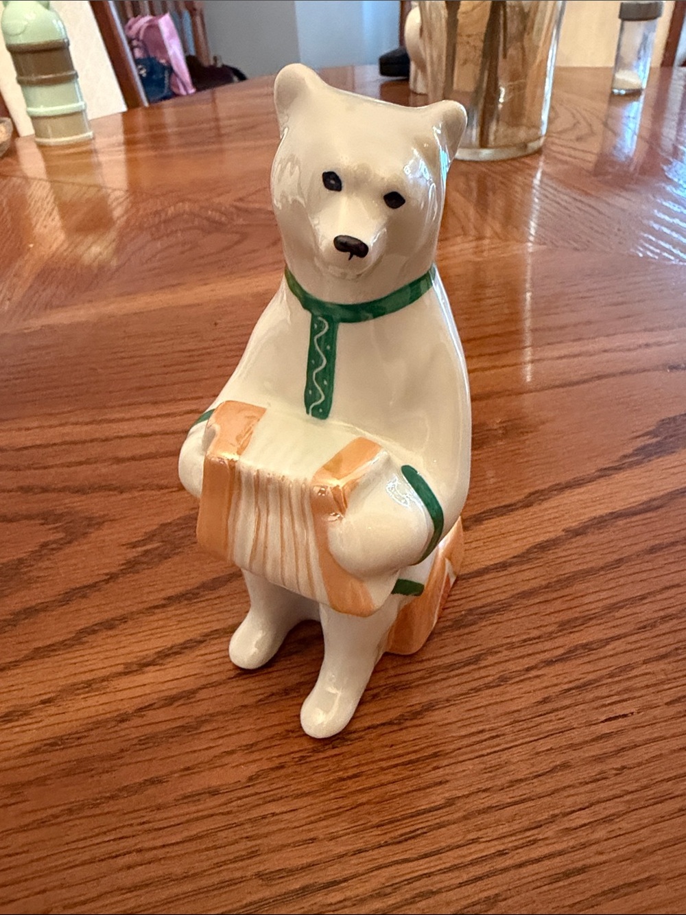 POLAR BEAR FIGURINE SOVIET RUSSIA DULYOVO PORCELAIN VINTAGE